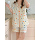 Summer Japanese Bubble Cotton Cute Orange Pajamas For Women - EX-STOCK Canada