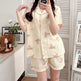 Summer Japanese Bubble Cotton Cute Orange Pajamas For Women - EX-STOCK Canada