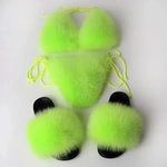 Summer New Underwear Fox Fur Solid Color Split - EX-STOCK Canada