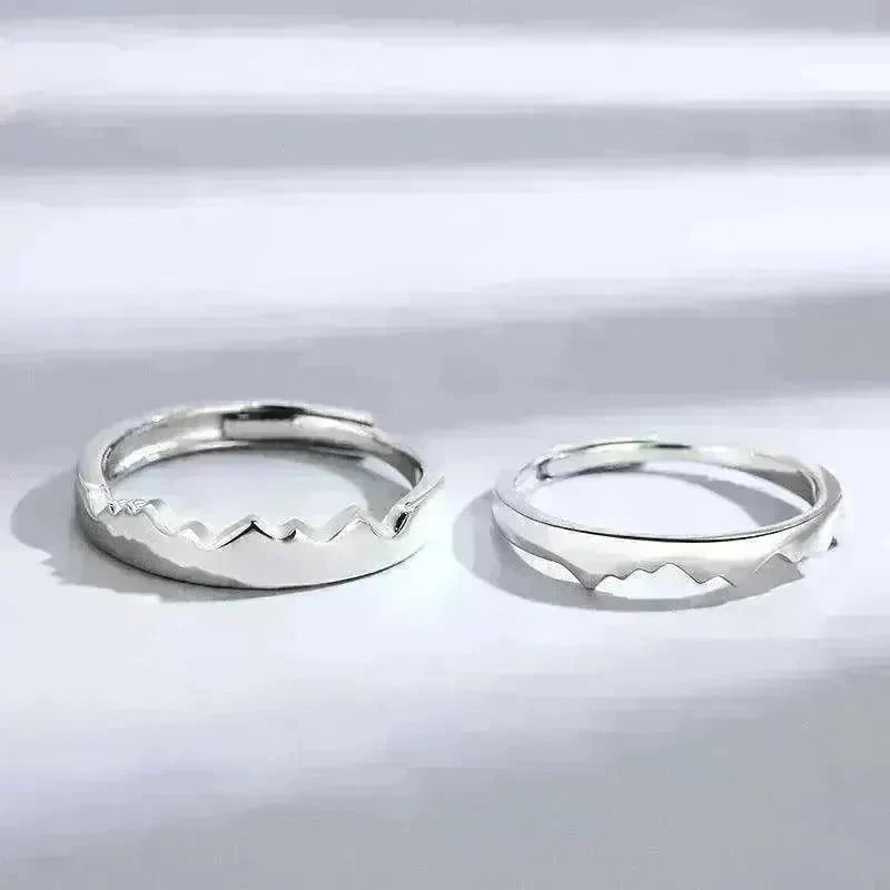 Sun Moon Couple Ring Sterling Silver Luxury Niche Design Sense Ring - EX-STOCK CANADA