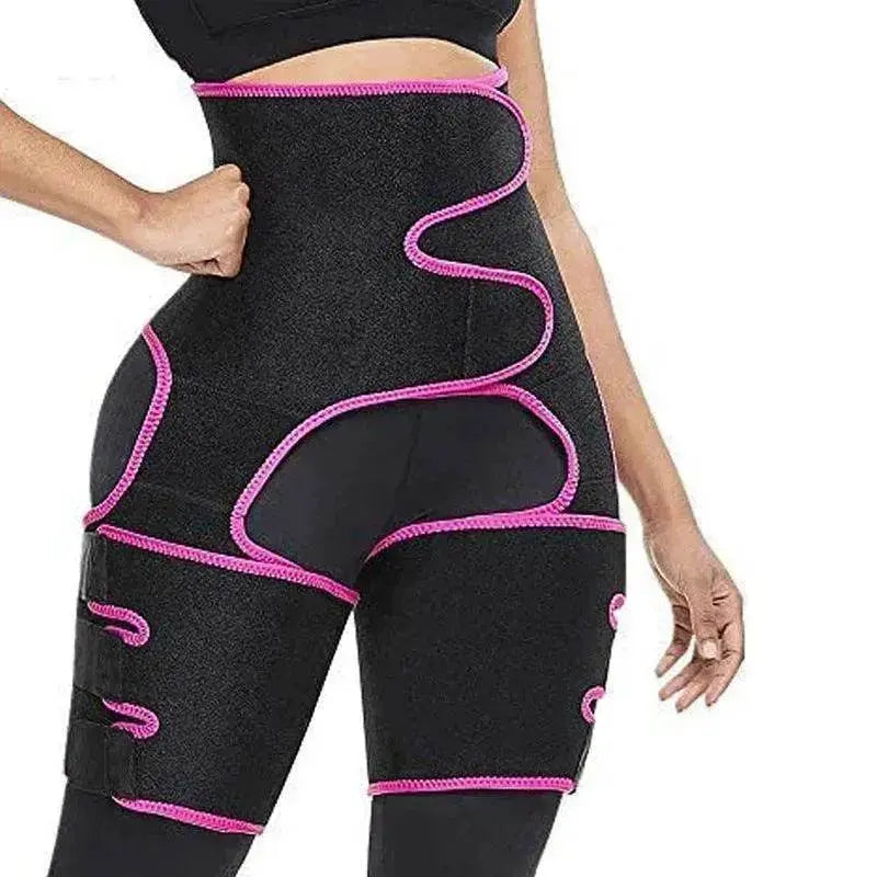 Sweat High Waist Thigh Trimmer Butt Lifter Shapewear Belt 3 In 1 Adjustable Belt - EX-STOCK Canada