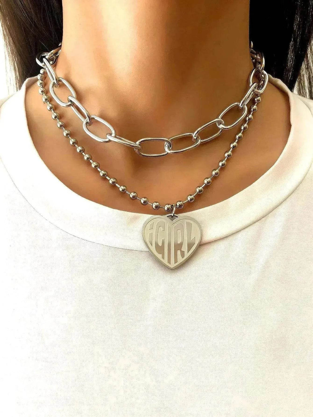 Sweet Commuter Student Necklace Pure Color Women's Jewelry - EX-STOCK Canada