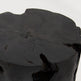 Table d'appoint ronde ou tabouret en teck brûléEX-STOCK Canada 