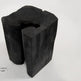 Table d'appoint carrée ou tabouret en teck brûléEX-STOCK Canada 