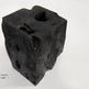 Table d'appoint carrée ou tabouret en teck brûléEX-STOCK Canada 