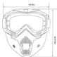 Tactical goggles for motorcycle helmet - EX-STOCK CANADA