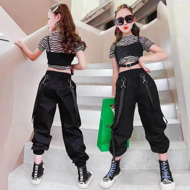 Teen Girls Summer Clothes Hip-hop Tracksuit - EX-STOCK Canada