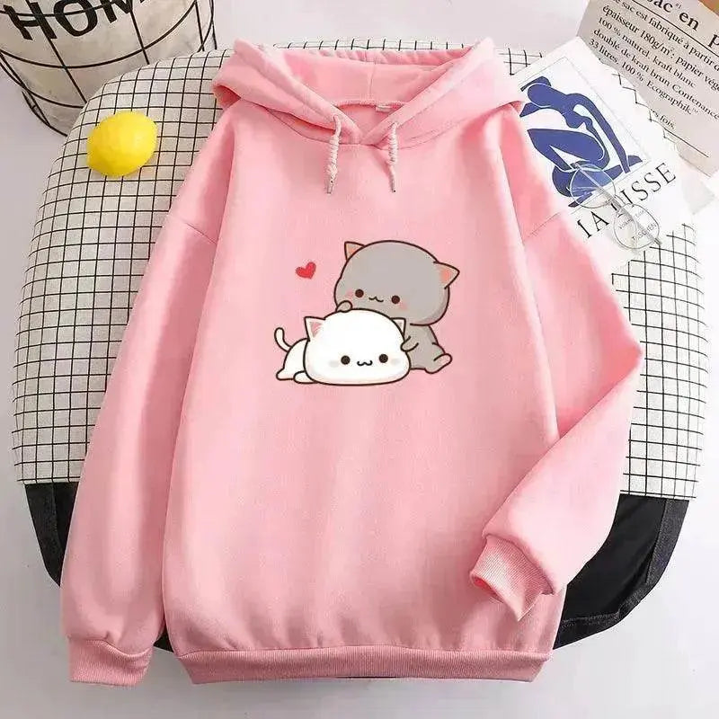 Teen's Candy Colors Cute Kawaii Loose Hoodie Sweater - EX-STOCK Canada