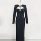 Temperament Long Sleeve Bandage Tight European And American Diamond Dinner Dress EX-STOCK Canada 