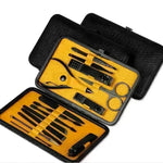 The Factory Manicure Black Stainless Steel High-end Set of 15 Nail Clippers - EX-STOCK CANADA