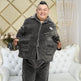 Thickened lapel long sleeve men's pajamas  EX-STOCK CANADA