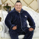 Thickened lapel long sleeve men's pajamas  EX-STOCK CANADA