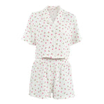 Thin Cotton Printed Comfortable Loose Breathable Short-sleeved Shorts Summer Pajamas Home Wear For Women - EX-STOCK Canada