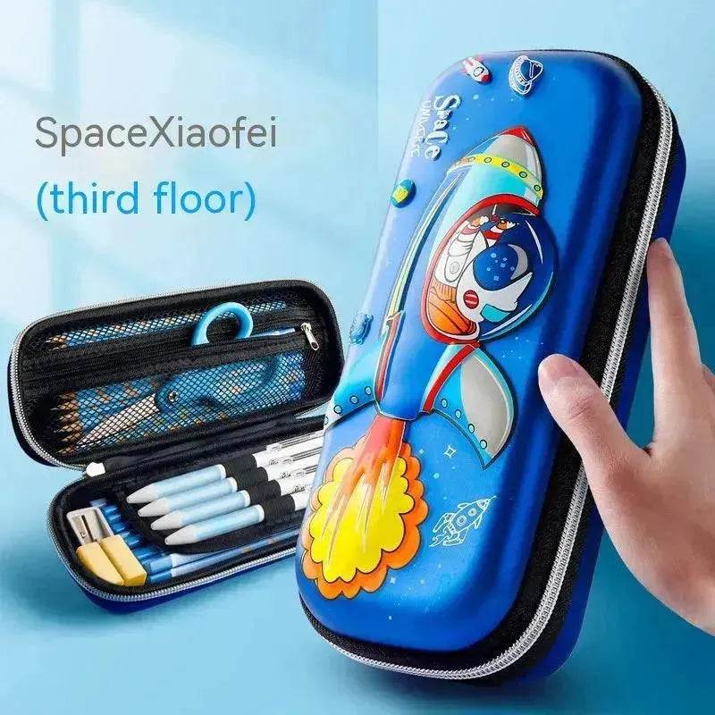 Three-dimensional Pencil Case Primary School Kindergarten Cartoon Large Capacity Pencil Case Pencil Box - EX-STOCK Canada
