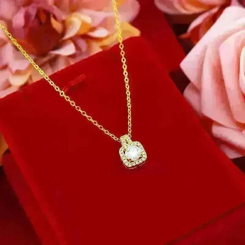 Three-piece Fashion Micro Inlaid Zircon Suit Women Necklace Earring Ring - EX-STOCK CANADA