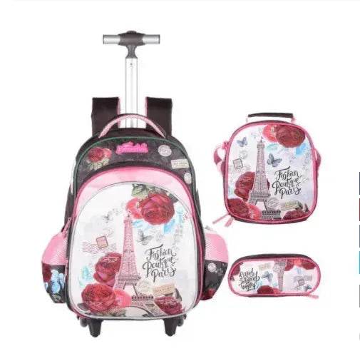 Sac à roulettes trois pièces pour élèves du primaire - EX-STOCK Canada