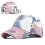 Tie-Dye Hat Pure Cotton Sun Visors Ponytail Cap - EX-STOCK Canada