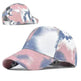 Tie-Dye Hat Pure Cotton Sun Visors Ponytail Cap - EX-STOCK Canada
