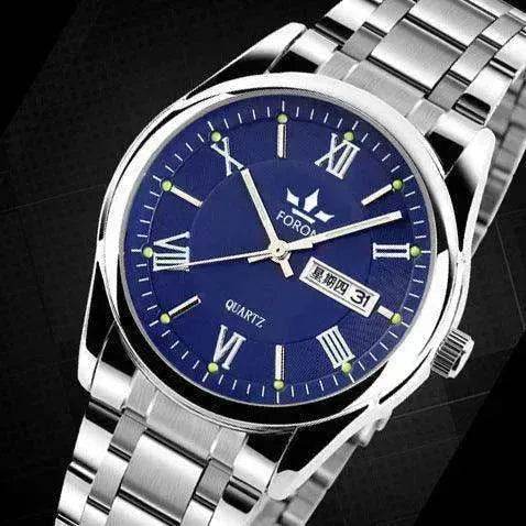 Top-grade men's quartz watches, waterproof, luminous, business belts. - EX-STOCK Canada