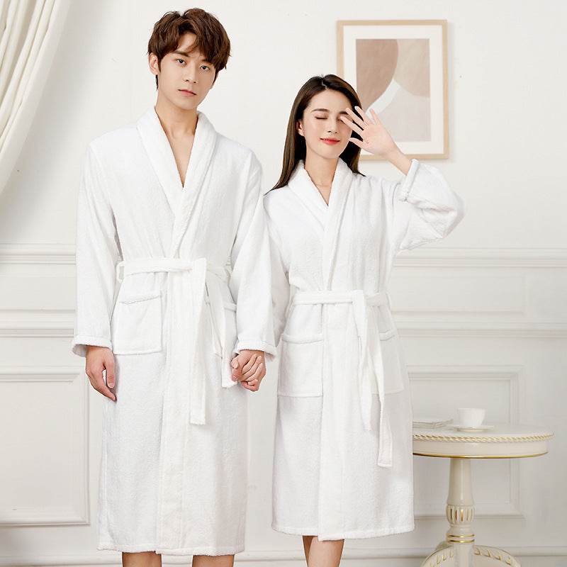 Towel Material Bathrobe Men's And Women's Pajamas  EX-STOCK CANADA