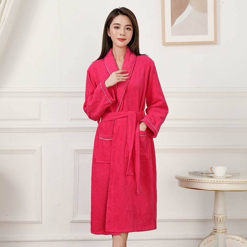 Towel Material Bathrobe Men's And Women's Pajamas  EX-STOCK CANADA