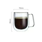 Transparent Double Coffee Cup Mug - EX-STOCK CANADA
