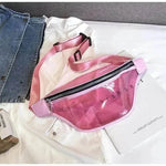 Transparent PVC Zipper Female Ladie Girls Waist Banana Bags Waistband Woman - EX-STOCK Canada