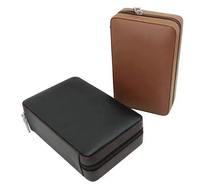 Humidificateur de cigares de voyage - Meilleure boîte humidificateur de cigares en cuir portable pour le voyage - EX-STOCK Canada