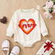 Unisex Baby's Valentine's Day Three Series Of Love Long-sleeved Triangle Rompers - EX-STOCK Canada
