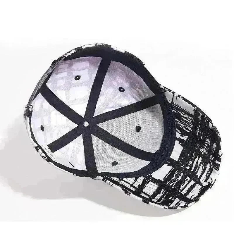 Unisex Black And White Mesh Sun Visor Hot Style Caps - EX-STOCK CANADA