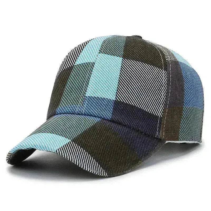 Unisex Outdoor Plaid Print Baseball Style Hat - EX-STOCK Canada