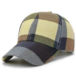 Unisex Outdoor Plaid Print Baseball Style Hat - EX-STOCK Canada