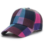 Unisex Outdoor Plaid Print Baseball Style Hat - EX-STOCK Canada