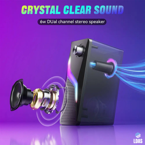 Altavoces para computadora LDAS para monitor de escritorio, altavoces para PC alimentados por USB/USB-CEX-STOCK Canada 