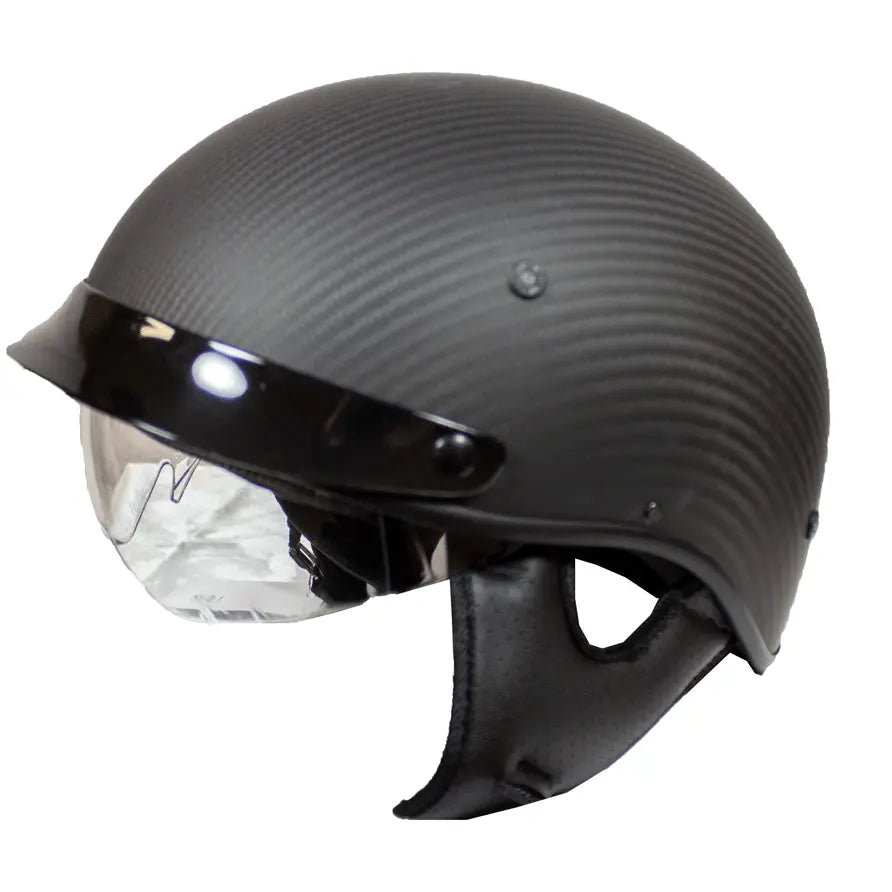 Casco semicerrado VOSS 707 Cruise de fibra de carbono mate negroEX-STOCK Canada 