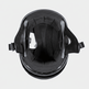 Casque demi-visage VOSS 707FRP noir Crâne et Rose avec visière 