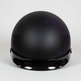VOSS 707FRP Purple Paisley Half Helmet with Peak 