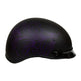 Casco semicerrado VOSS 707FRP morado con diseño de cachemira y viseraEX-STOCK Canada 
