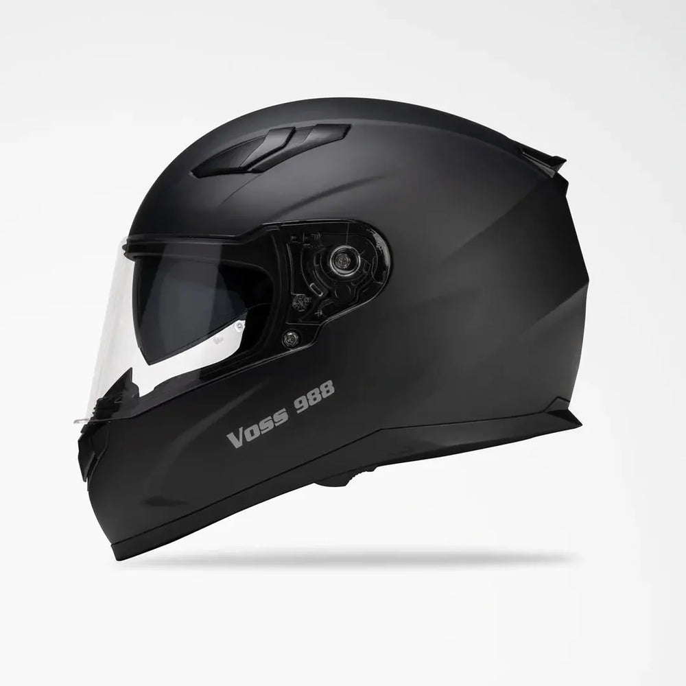 VOSS 988 MOTO-1 Helm in Matt SchwarzEX-STOCK Canada 
