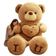 Valentine's Day Hug Bear Plush Toy - EX-STOCK Canada