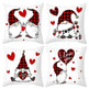 Valentine's Day Red Cartoon Letter Series Peach Skin Sofa Pillowcase - EX-STOCK Canada