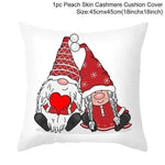 Valentine's Day Red Cartoon Letter Series Peach Skin Sofa Pillowcase - EX-STOCK Canada