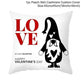 Valentine's Day Red Cartoon Letter Series Peach Skin Sofa Pillowcase - EX-STOCK Canada