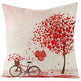 Valentine's Day Red Heart Linen Pillowcase - EX-STOCK Canada