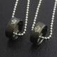 Valentine's Day Simple Crown Her King His Queen Couple Ring Pendant Necklace - EX-STOCK CANADA