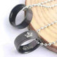 Valentine's Day Simple Crown Her King His Queen Couple Ring Pendant Necklace - EX-STOCK CANADA