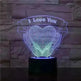 Valentines Day Gift Hands Holding Love 3D Night Light - EX-STOCK CANADA