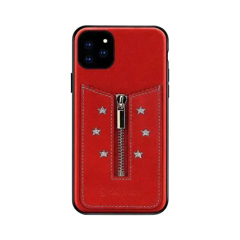Variety of Mobile Model's Anti Fingerprint Zipper Elegant Phone Case - EX-STOCK Canada