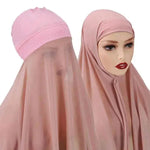 Veiled Arab Ladies Chiffon Turban Scarf Set - EX-STOCK Canada