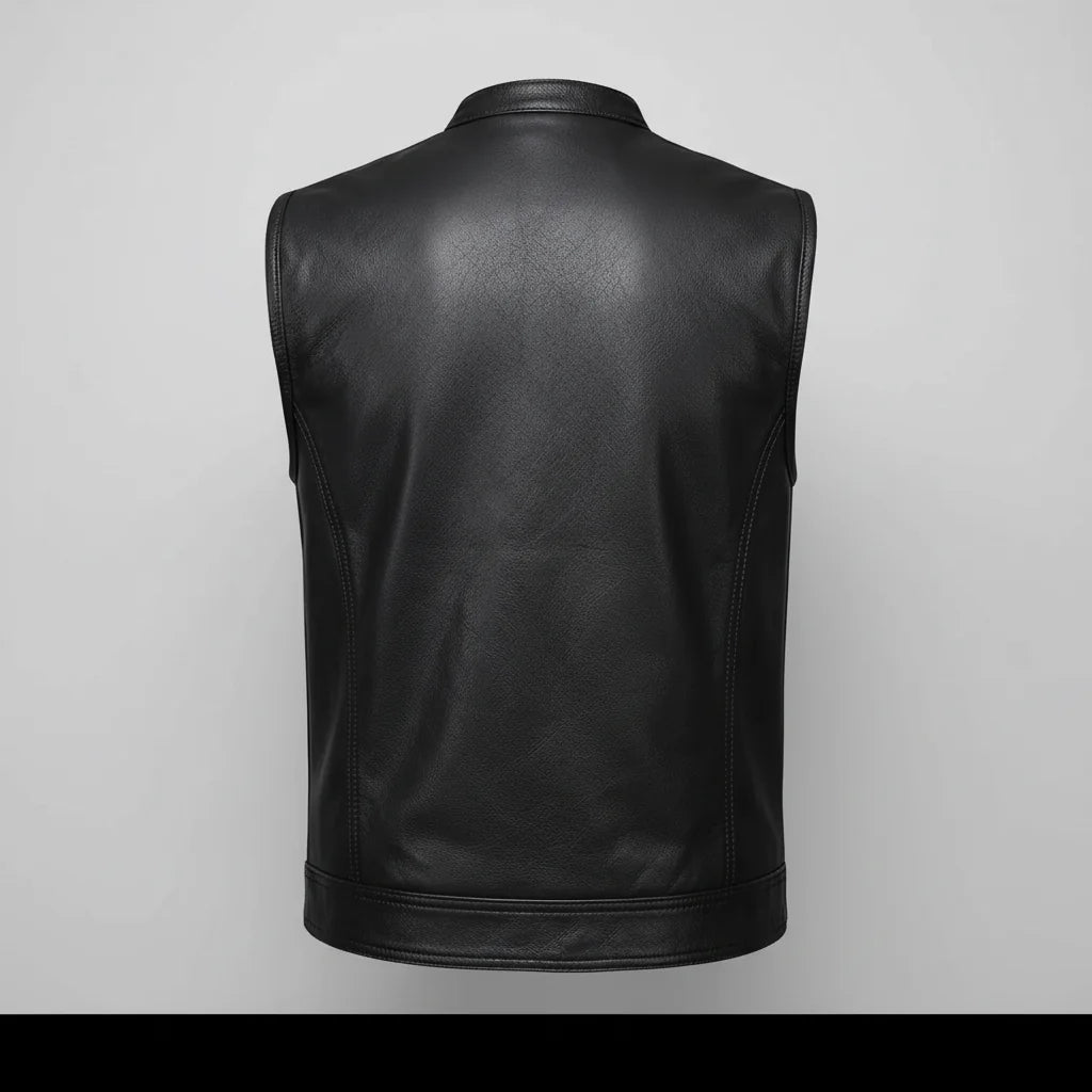 Open Road Men's Leather Club Vest 